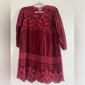 Johnny Was Red Tunic Top/Dress